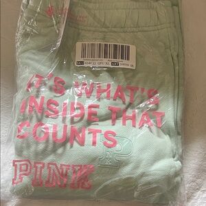 PINK Victoria's Secret woman's Mint Joggers